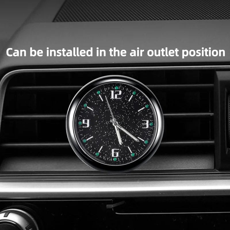 Car Clock Auto Internal Luminous Automobiles Stick-On Digital Watch Mechanics Diamond Quartz Ornament Accessories |