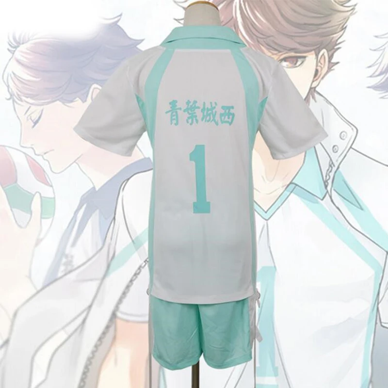 Haikyuu Kageyama Tobio Aoba Johsai Koushi Sugawara Oikawa Tooru Косплей Костюм Униформа Джерси аниме косплей