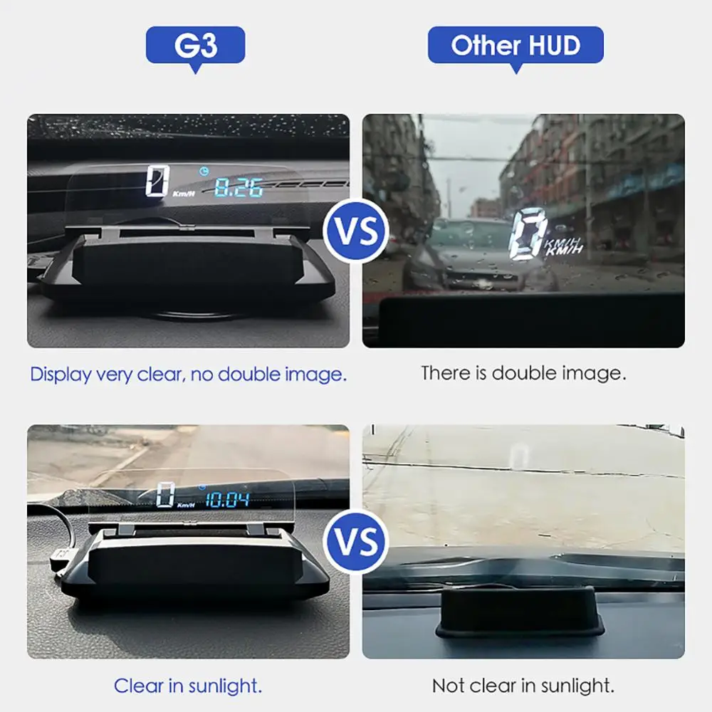 Проектор hud диагональю 5 дюйма для автомобильного стекла G3 gps проекционный