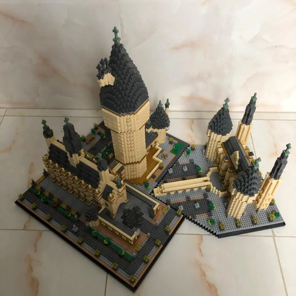 YZ 071 всемирно известный Архитектура средневекового замка Колледж 3D модель 7750 шт.