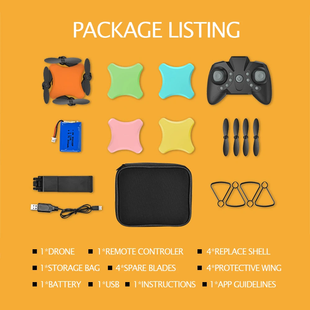 Дрон 4K в камере дроны пять цветов оболочки высокой четкости четыре складной вал