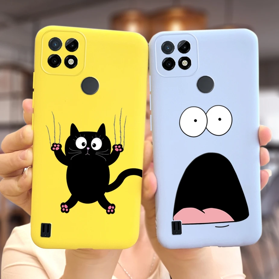 For Oppo Realme C21 Case CPH2089 Cute Cartoon Cover Silicone Soft TPU Phone Cases C 21 RealmeC21 Funda |