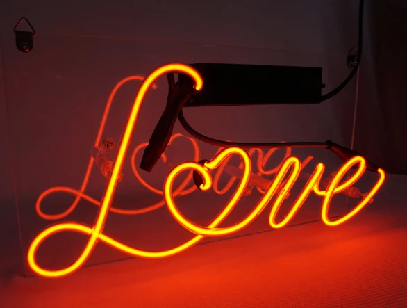 Neon Light Sign Custom Name Beer Bar Home Decor Open Store Lamp Display Love-red 12''X6''