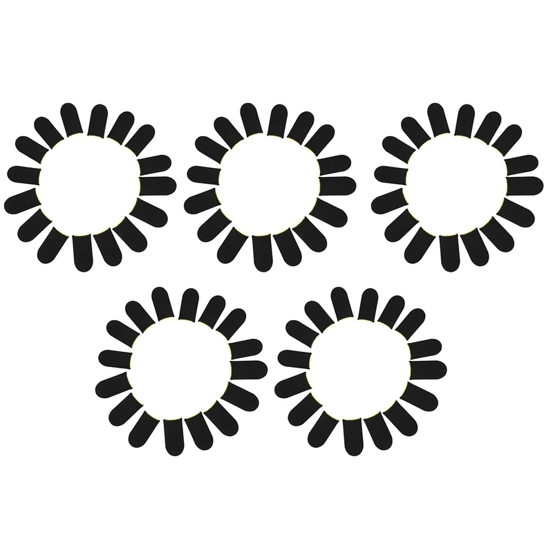 

18-Pin Carbon Fiber Finger Sleeves For PUBG Mobile Games Press Screen Finger Sleeves Black & Yellow(80 Pcs)