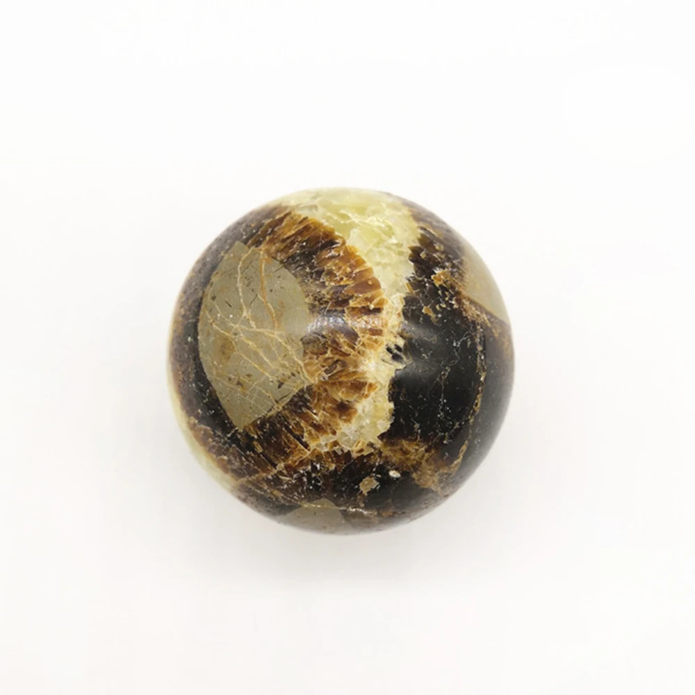 Натуральный септарийский шар кварц хрусталь сфера минеральный магнитный