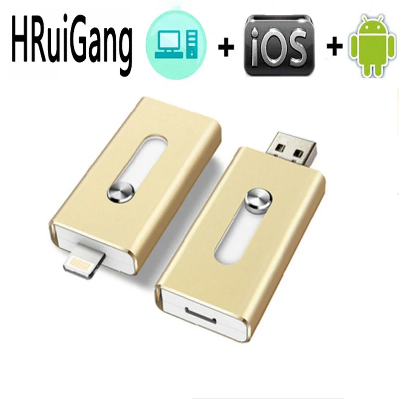Флеш-накопитель Usb для iPhone 6/6 s/6 Plus/7/7 Plus/8/X Usb/Otg/Lightning 3 в 1 флеш-накопитель внешних