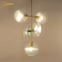 postmodern glass led pendant lights lighting restaurant living room bedroom pendant lamp luxury hanging lamps kitchen fixtures