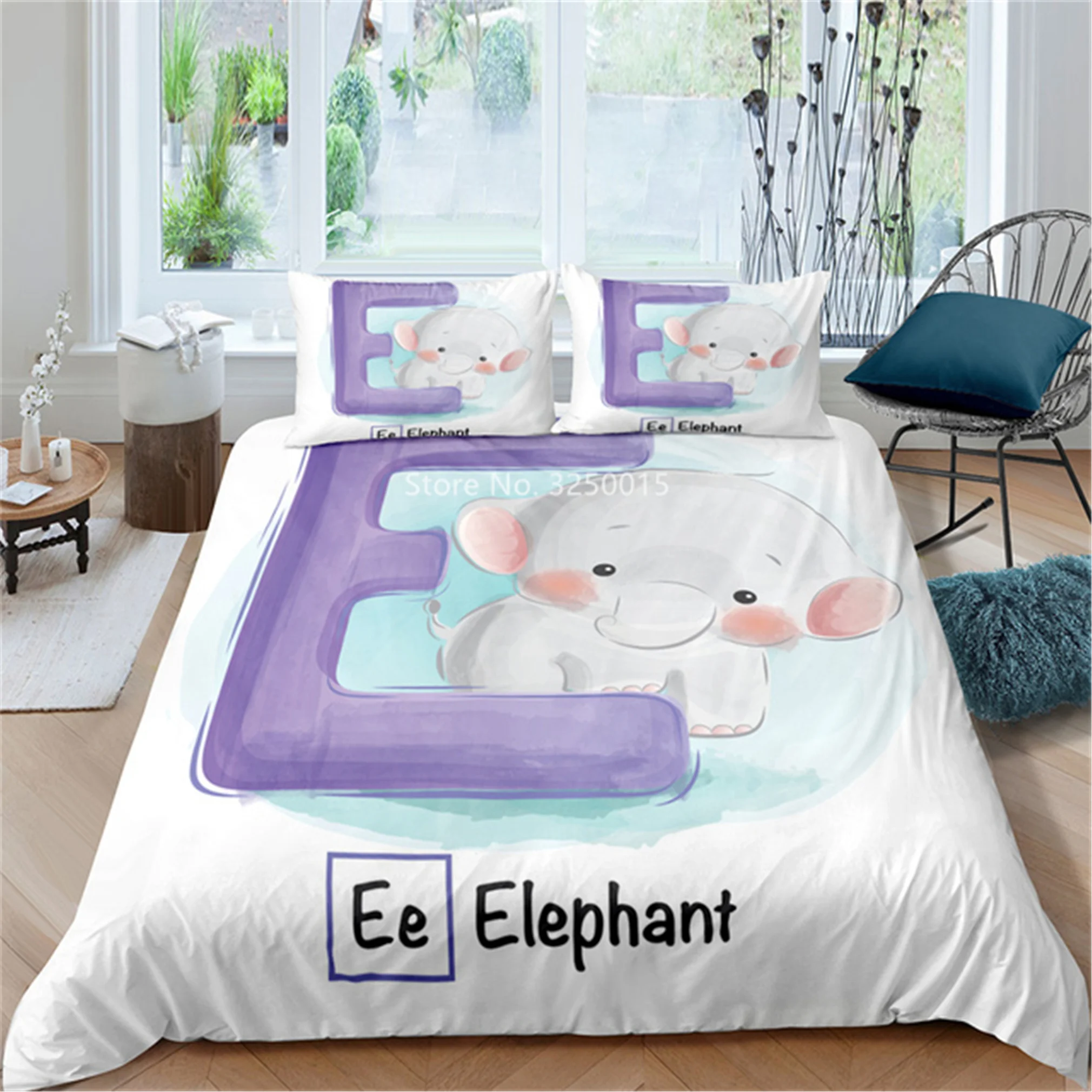 

Домашний текстиль, милый мультяшный дизайн со львом, слоном, детский удобный комплект постельного белья, пододеяльник, наволочка, украшение для спальни