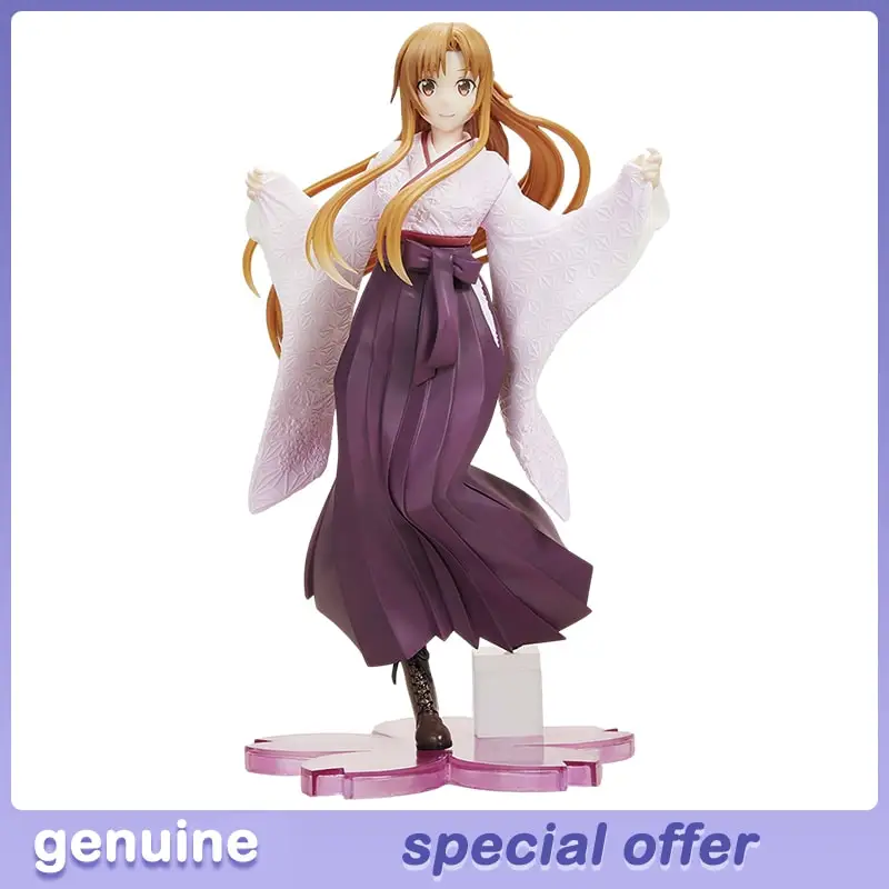 

Фигурка Asuna Yuuki Аниме Sword Art Online TAITO Coreful Оригинальная фигурка War of Underworld Kimono Cherry Blossom Ver Model