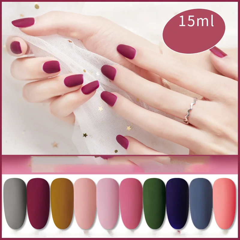 

Removable Phototherapy Nail Polish Environmentally Friendly Materials DIY Popular Matte Effect Nail Polish Art Decorations