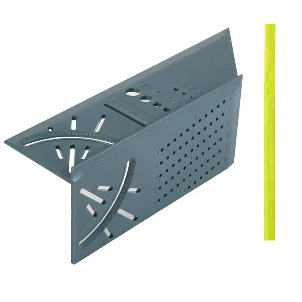 Многофункциональная квадратная 45 градусов 90 линейка 3D деревообрабатывающий