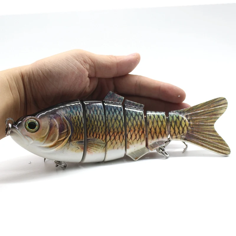 Big Size Fish Bait 6 Section Jointed Lure Sinking Wobbler Vibration Artificial Pesca Swimbait Fishing Tackle 20cm 115g | Спорт и
