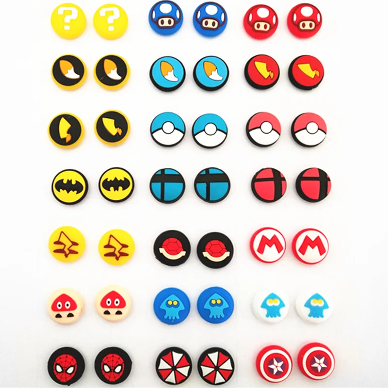 2 предмета силиконовый аналоговый стик Захваты Кепки s для Nintendo Switch NS JoyCon