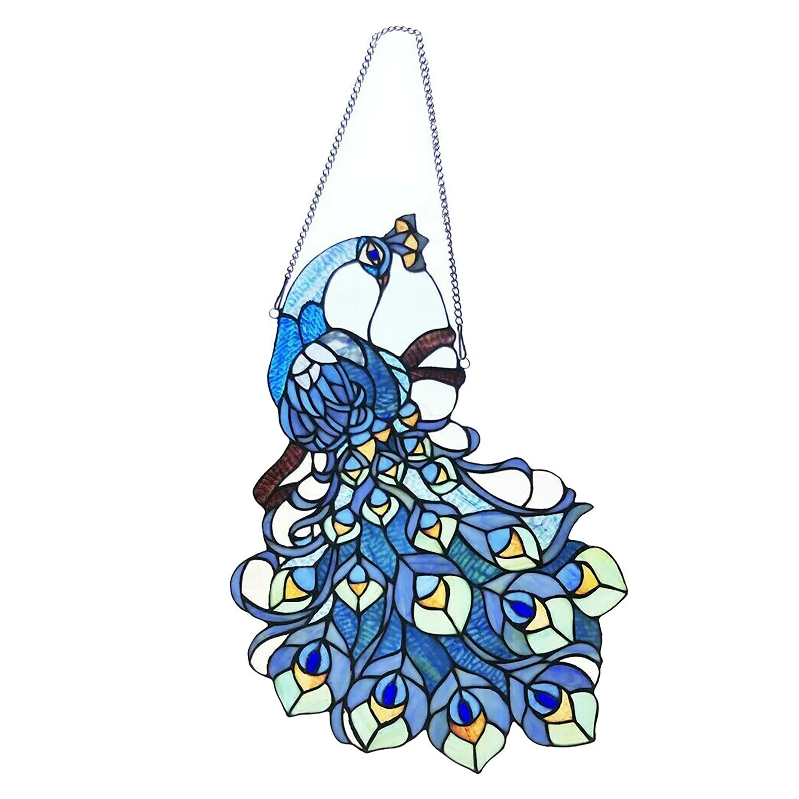 Акриловая подвеска в виде павлина окрашенная на окно креативное украшение