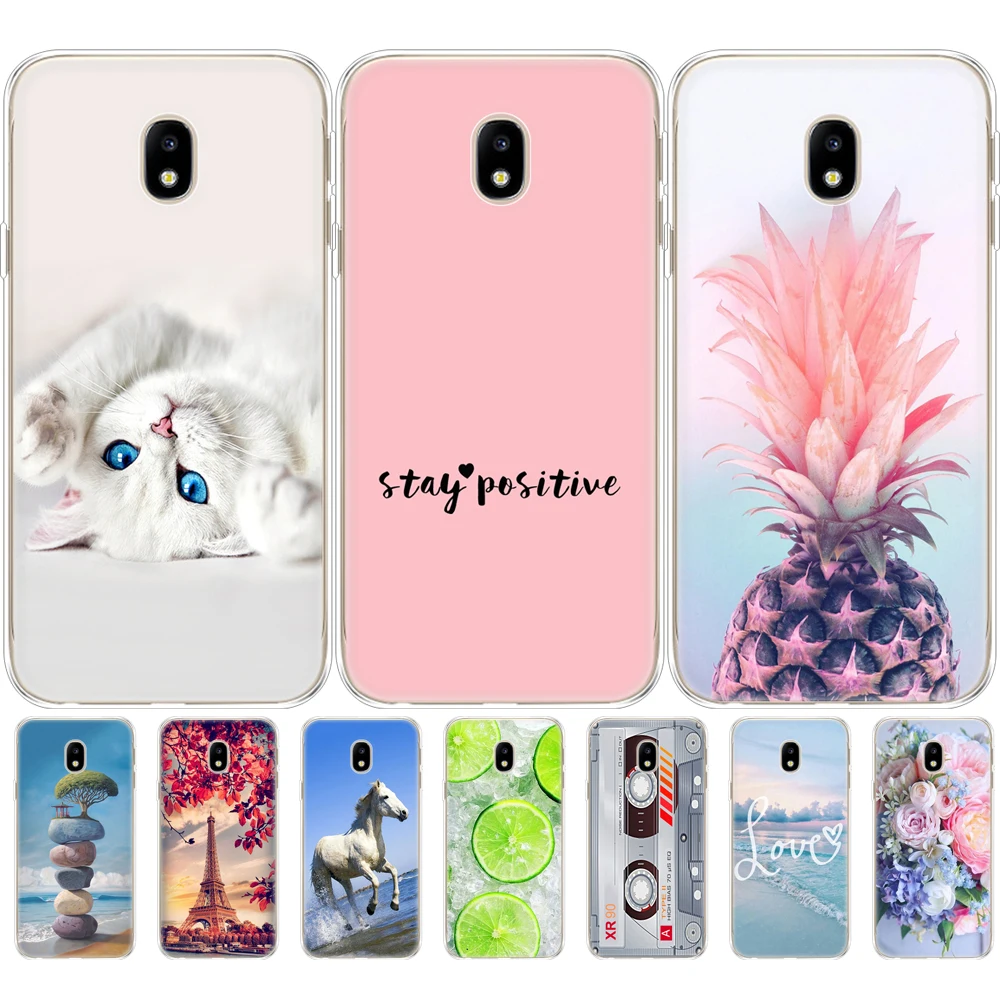 For Samsung Galaxy J3 2017 J330F J3 Pro 2017 Case Soft TPU Silicon back Phone Cover for Samsung J3 2017 J330 Protective Coque