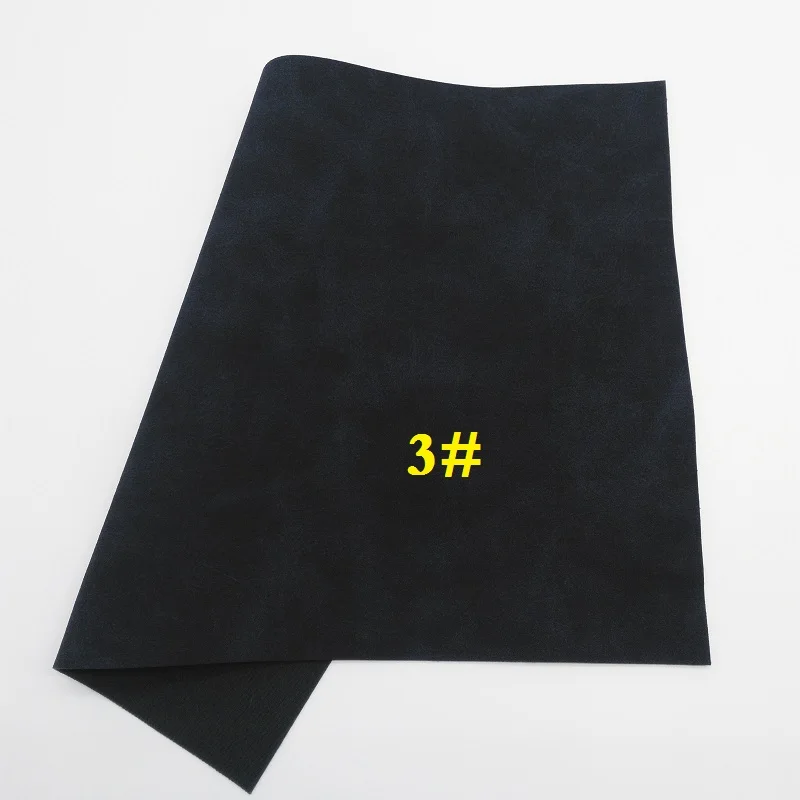 3 Glitterwishcome 21X29CM A4 Size Suede Faux Leather Fabric, Vinil Para Lozos, Synthetic Leather Fabric for Bows, GM386A - Цвет: 3