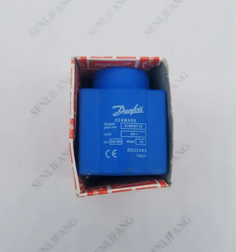 Бесплатная доставка оригинальная катушка соленоидного клапана Danfoss 018F6715 BE024BS AC24V