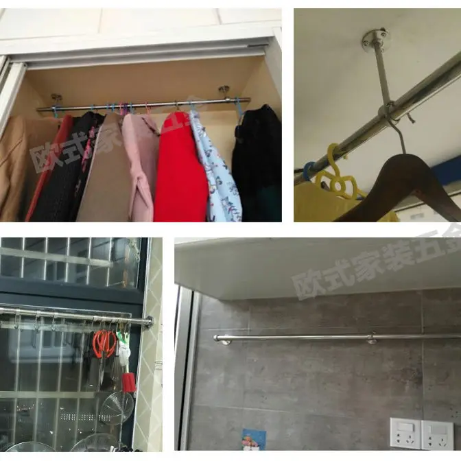 Седло фланца из нержавеющей стали для шкафа вешалка одежды штанги полотенец