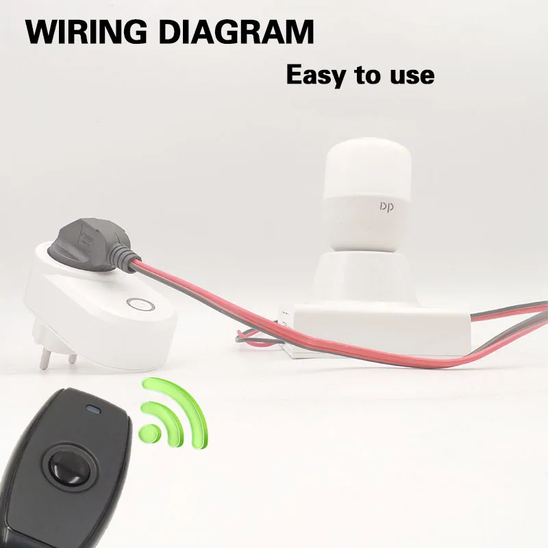 

Smart Home Socket 15A Electrical Outlets EU UK RF 433MHZ Plug with Transmitter,Wireless Remote Control for Light/Home Appliance