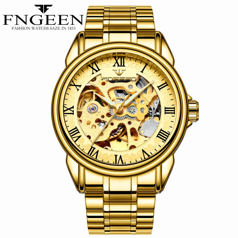 

Magic Blu-ray Hollow Mechanical Watch New Fashion Men's Business Automatic Mechanical Watch Men