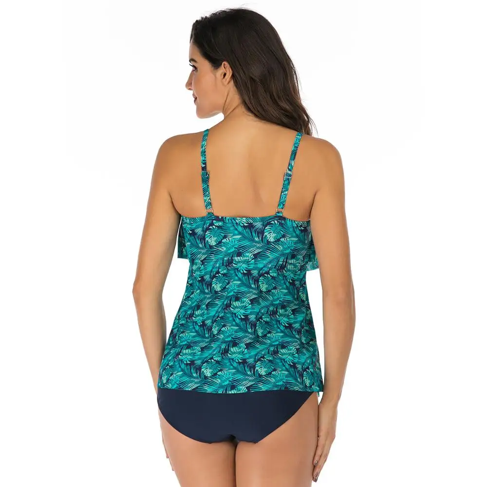 Женские многослойные купальники с оборками регулируемые купальные костюмы