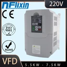 4.0KW 220 В VDF инвертор однофазный вход 220V 3-фазовый Выход преобразователь частоты Регулируемый Скорость диск для станка с ЧПУ двигатель