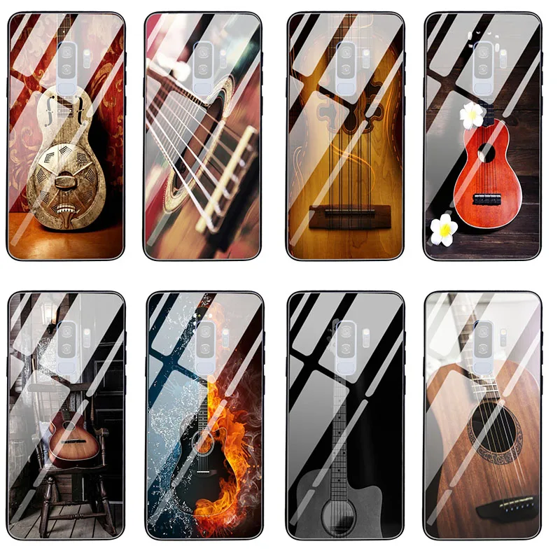 Струны для бас-гитары музыкальное закаленное стекло Samsung Galaxy S8 S9 S10 S10E S20 Note 9 10 20 J4