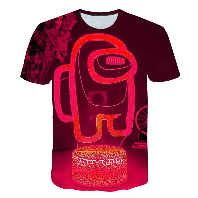 

New 3D Printed t shirt Game Among us T-shirt Short Sleeve Kids Boys Girls Casual Tops Tees Toddler Children's Clothing 4T-14T