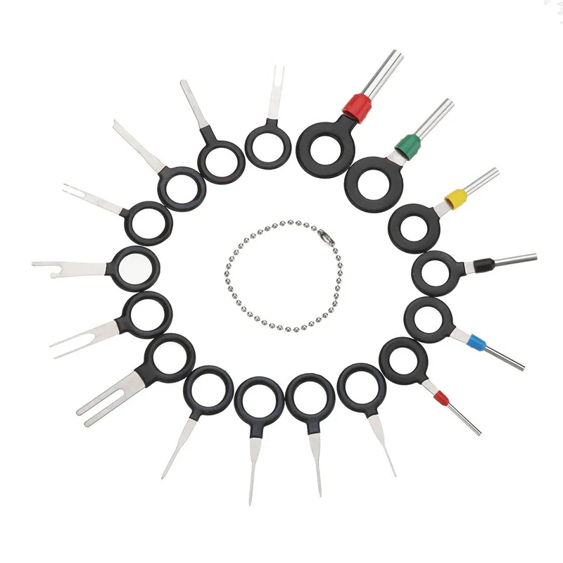 

26Pcs/Set New Car Terminal Removal Electrical Wiring Crimp Connector Pin Extractor Kit Automobiles Terminal Repair Hand Tools