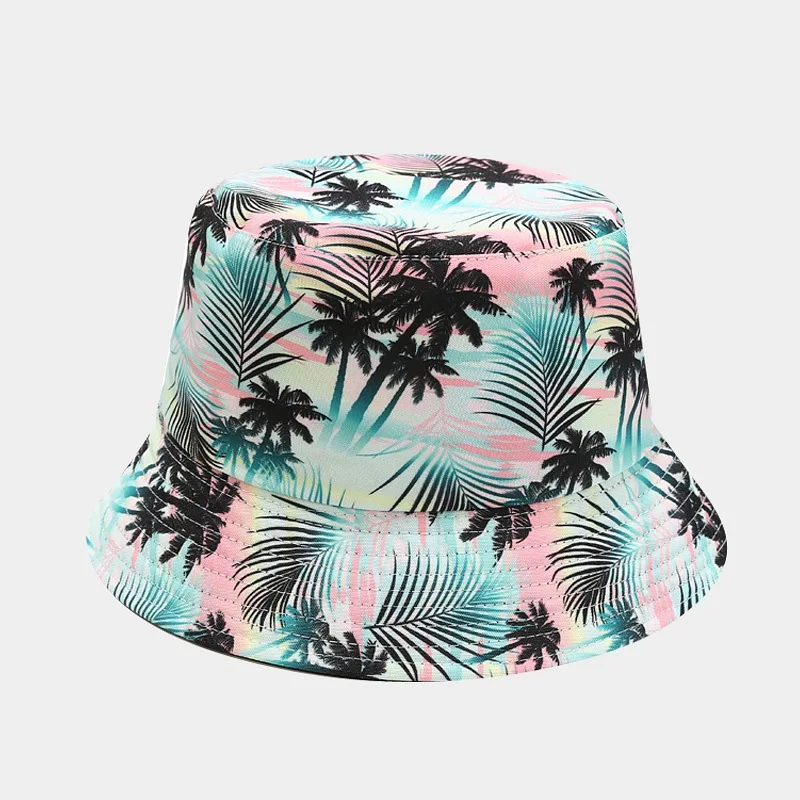 

LDSLYJR 2022 Cotton Cartoon bird print two sides wear Bucket Hat Fisherman Hat outdoor travel hat Sun Cap Hats for Men Women 103