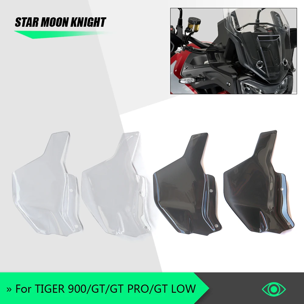 

Motorcycle Windshield For tiger 850 900 For Tiger900 GT PRO LOW For tiger850 2020 2021- Side Deflector Knee pad Windscreen Plate