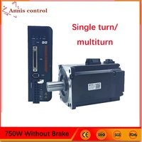 ac servo motor kit 220v 750w 2 39nm single turnmulti turn magnetic cnc milling machine servo kit without brake or with brake