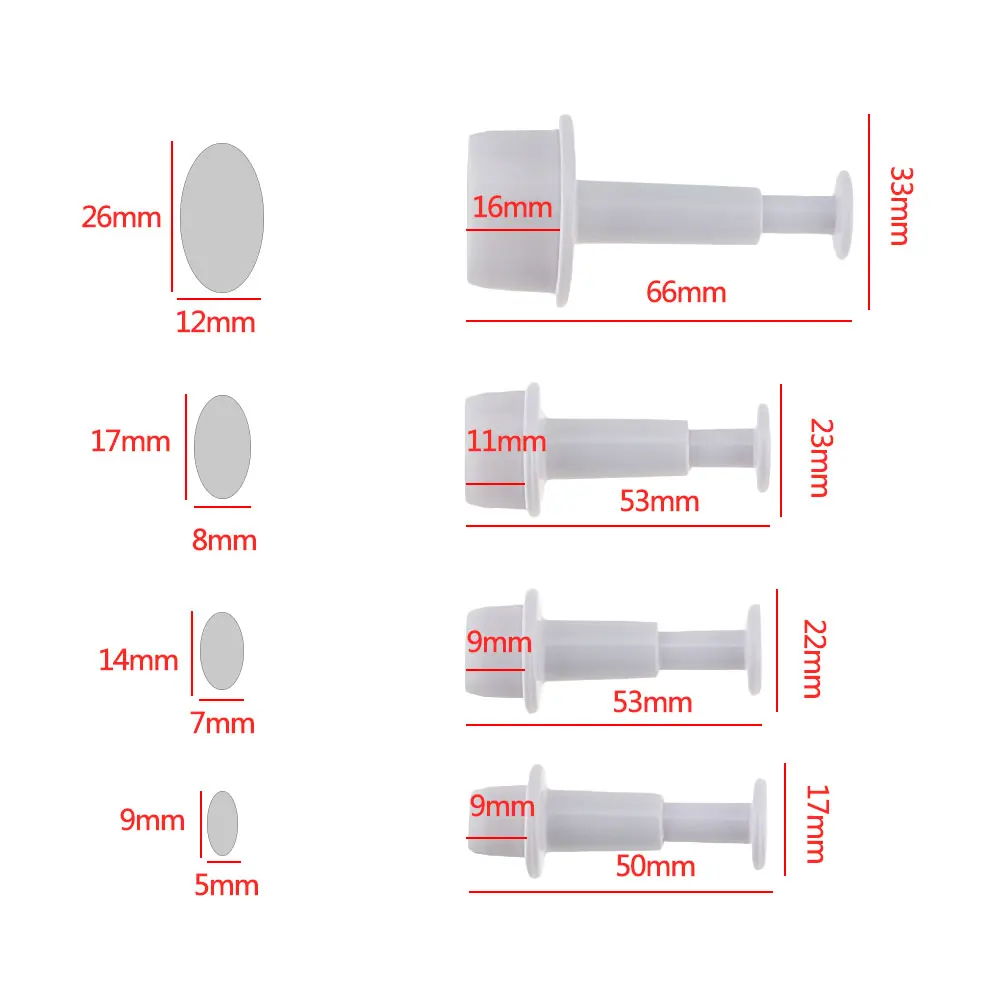 DIY 4 шт./компл. Плунжер для сахарной мастики форма шоколадного печенья резак Sugarcraft
