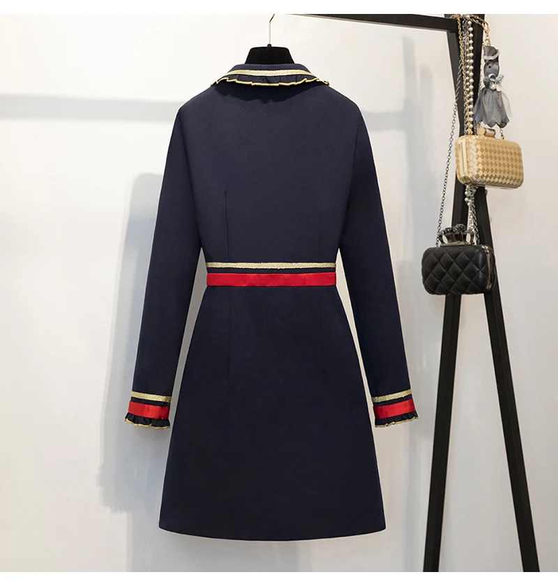 JSXDHK женское платье трапециевидной формы с длинными рукавами и оборками модное