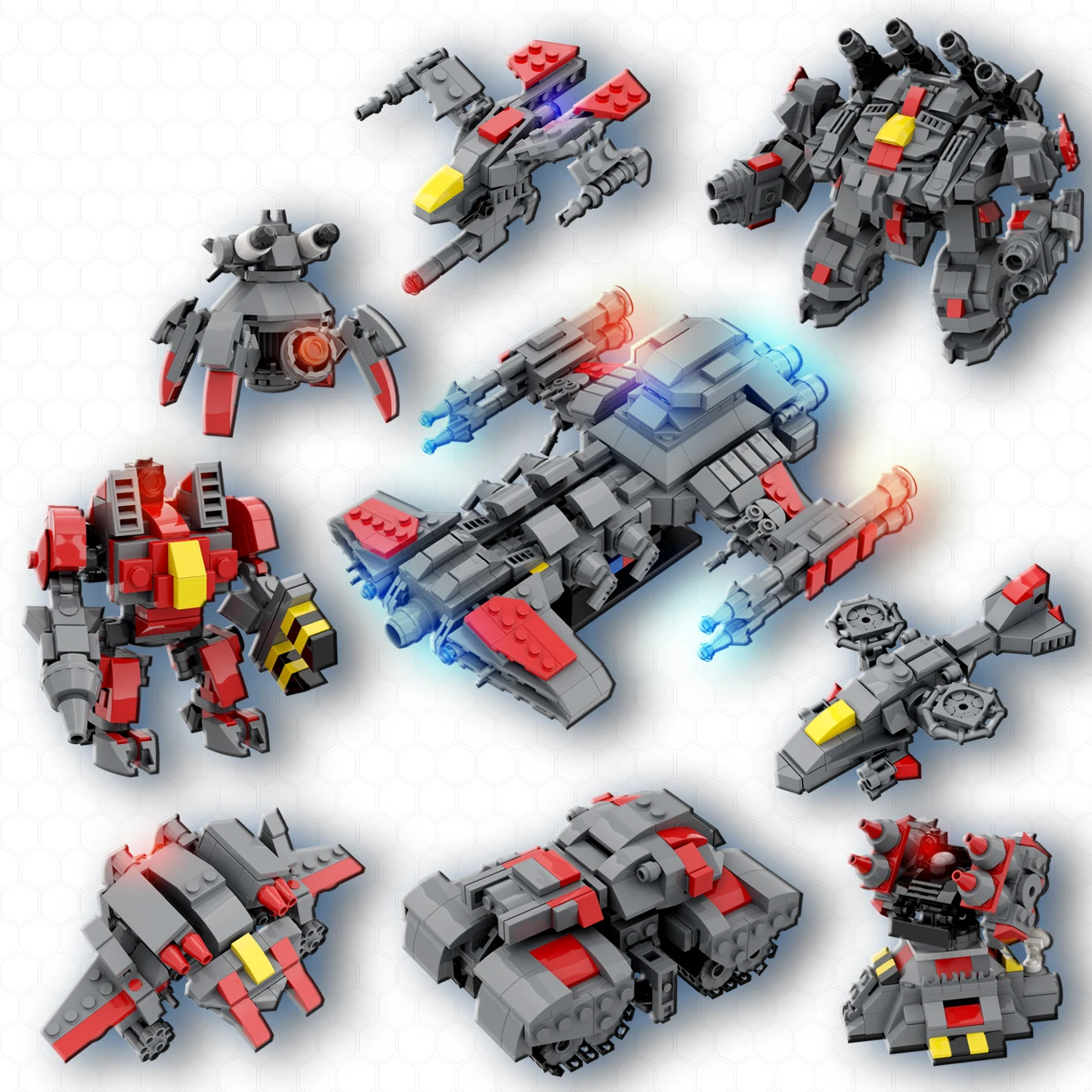 

DIY Creative MOC Interstellar Domineering Thor Mecha Skyline Military Hegemony Sci-fi Model Assembly Building Blocks for Gifts