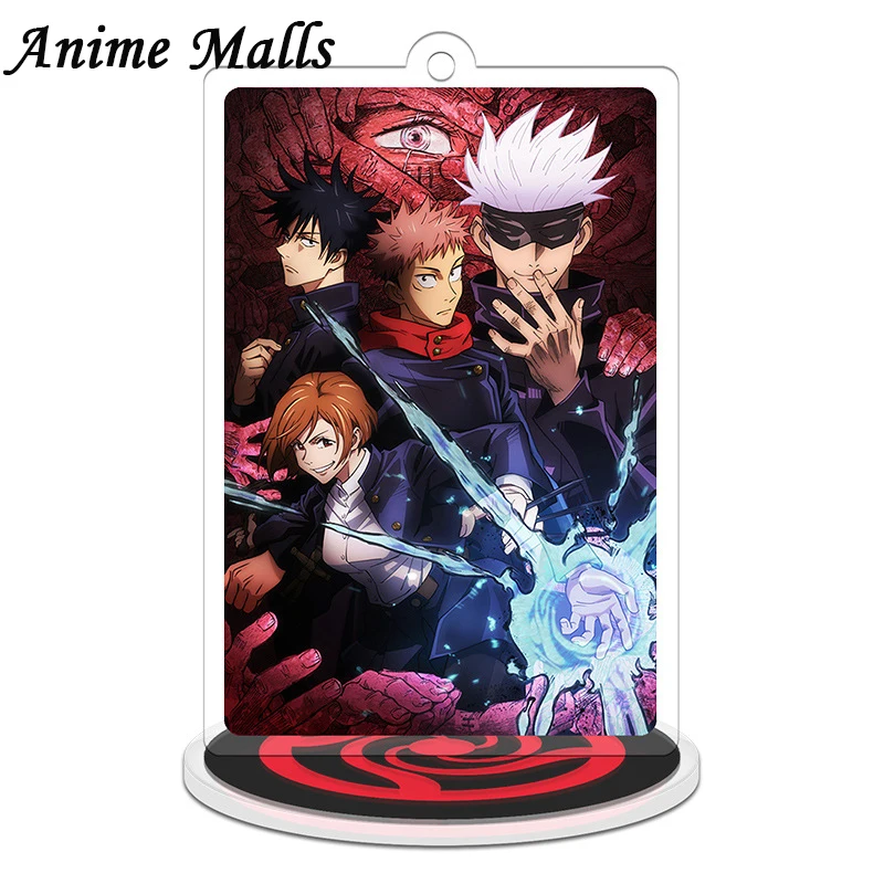 

Anime Jujutsu Kaisen Figure Acrylic Key Chain Stand Model Toy Yuji Itadori&Gojo Satoru Action Figures Decoration Cosplay Gift