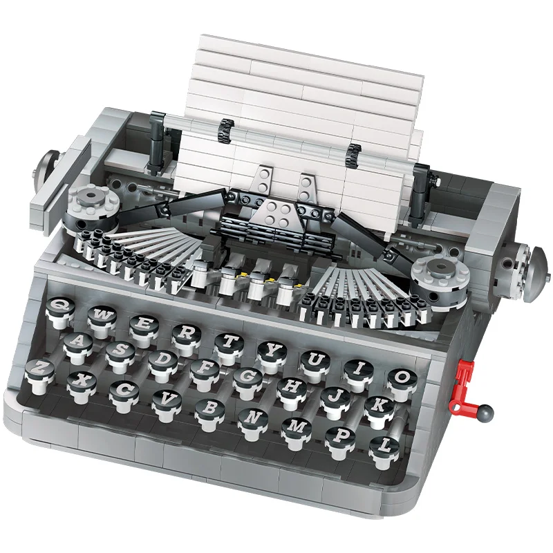 

1618Pcs City High-Tech Typewriter Bricks Creator Diy Office Equipment Model Building Blocks Toys For Girl And Boys Aged 6+