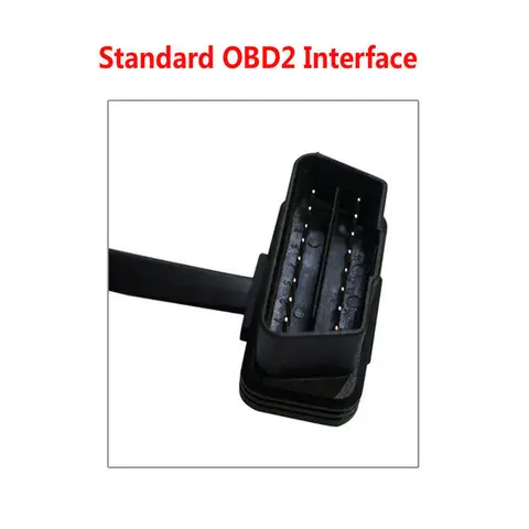 Автомобильный удлинитель OBD2, кабель-лапша с 16-контактным штекером на 16-контактный разъем, 60 см, с выключателем