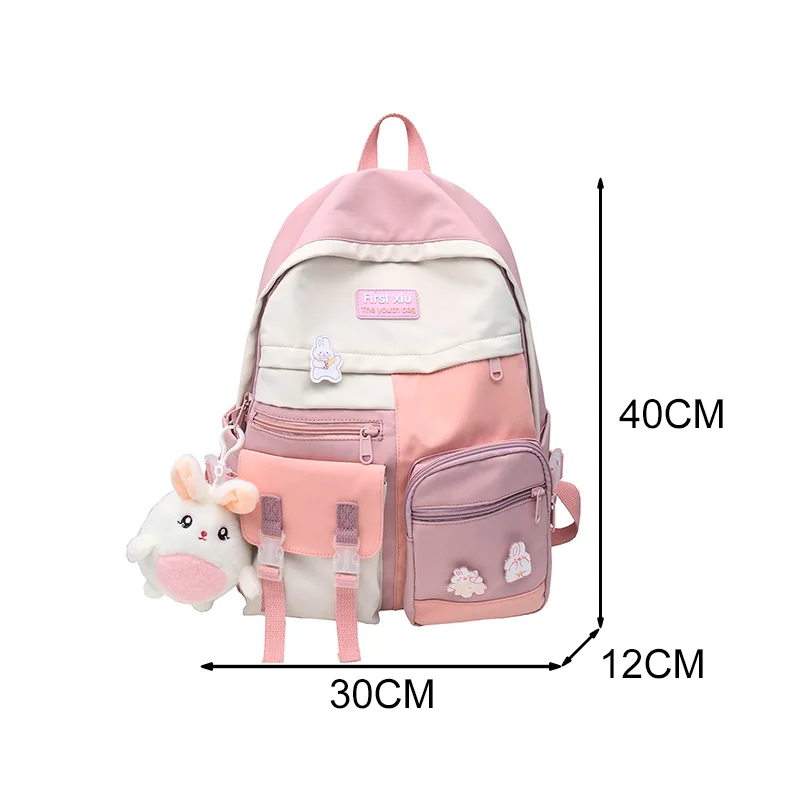 

Kawaii Style Teenage Girl School Bags Cute Female Students Backpacks Nylon Waterproof Women Shoulder Bags New Harajuku Handbags