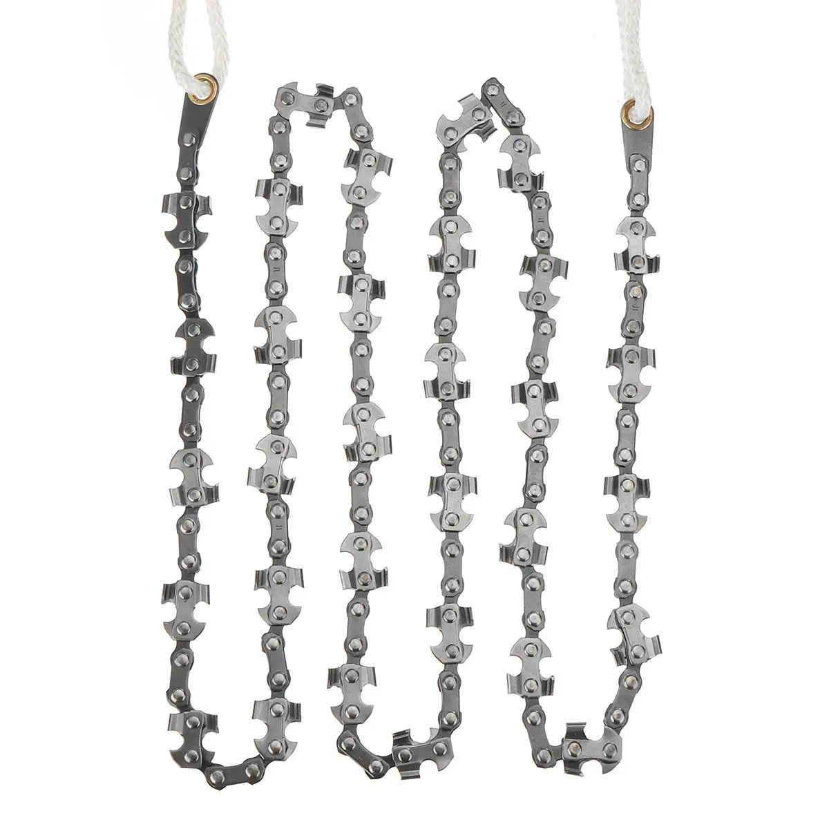 

High Reach Rope 48 Inch Chain Saw Tool 64 Sections 64 Blades Double Sided Cutter Kit Outdoor Wood Cutting Camping Tool