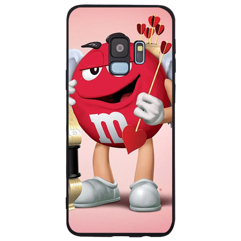 Милый M& M'S Chocolate Candy Чехол Мягкий Силиконовый ТПУ черный чехол для телефона samsung Galaxy Note 8 9 S6 S7 EDGE S8 S9 S10 Plus