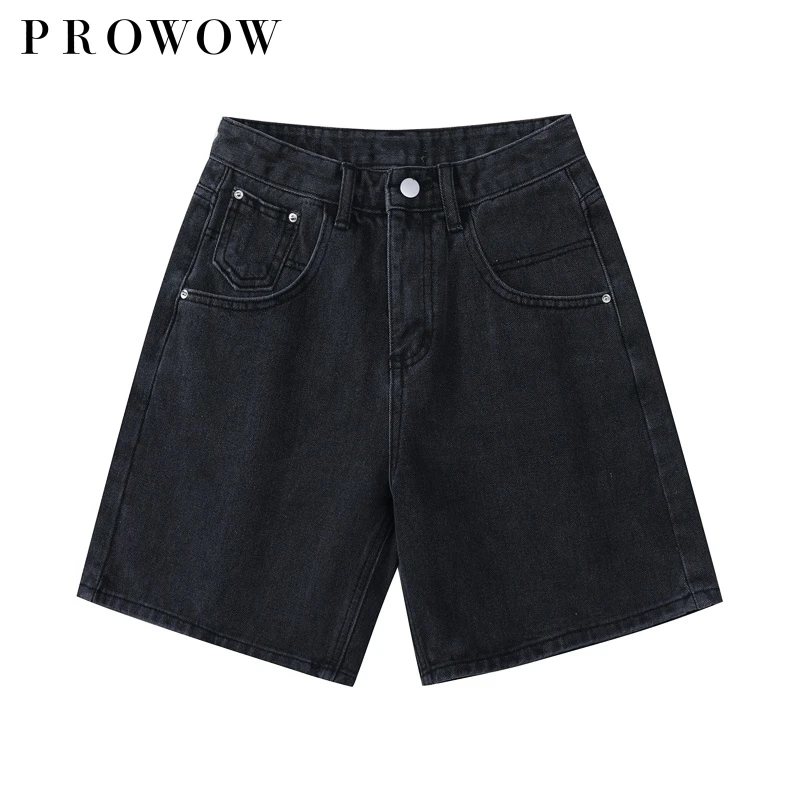 

2021 New Summer High Waist Denim Shorts Women Casual Loose Ladies Fashion Plus Size Fashion Button Wide Leg Short Jeans Female