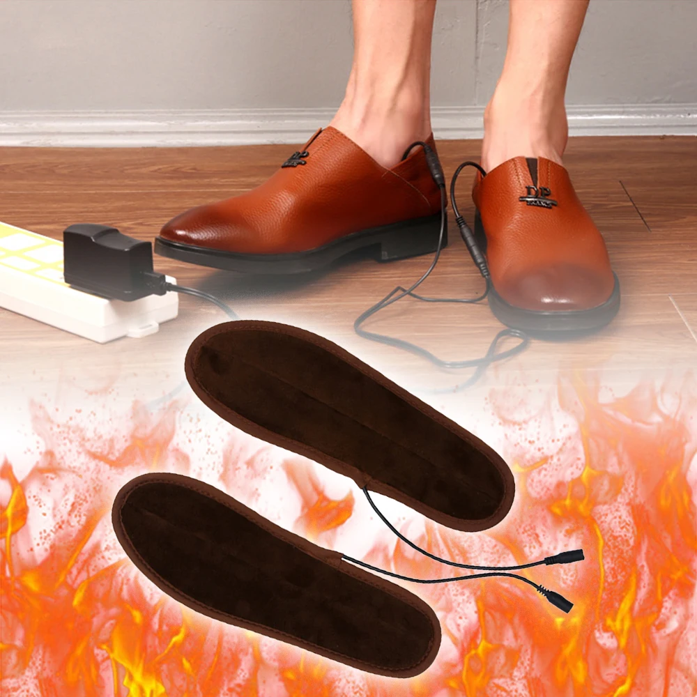 

USB Heated Insoles Winter Electric Heating Insole Feet Warmer Thermal Shoes Boot Pad Washable Skiing Heat Shoe Insole Unisex