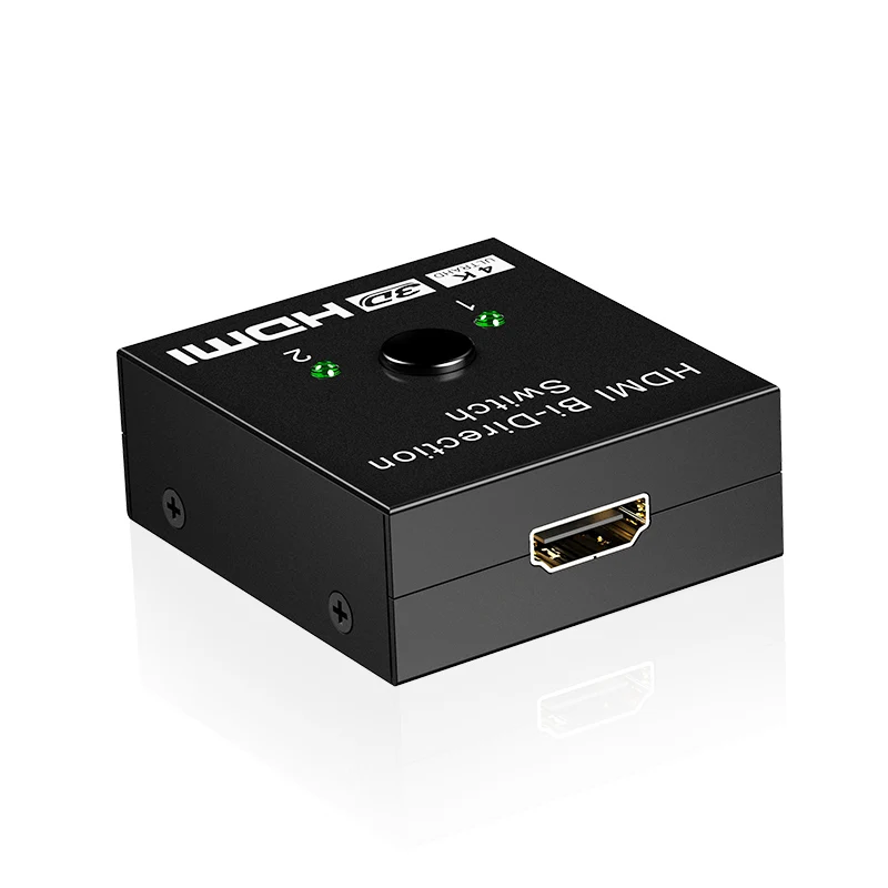 Переключатель OULLX KVM HDMI совместимый сплиттер 4K двунаправленный 1x2/2x1 адаптер