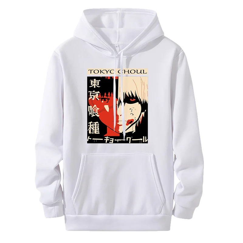 

Tokyo Ghoul Kaneki Ken Eyes Japan Anime Print Pullovers Hood Loose Hip Hop Sweatshirt Punk Streetwear Harajuku Women Hoodie