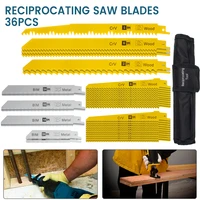 36pcs reciprocating saw blades saber saw handsaw multi saw blade for cutting wood metal pvc tube power tools accessories
