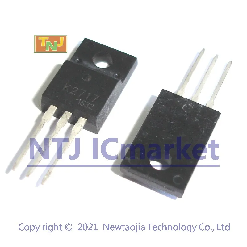10 PCS 2SK2717 TO-220F K2717 Silicon N Channel MOS Type DC−DC Converter and Motor Drive Applications Transistor |