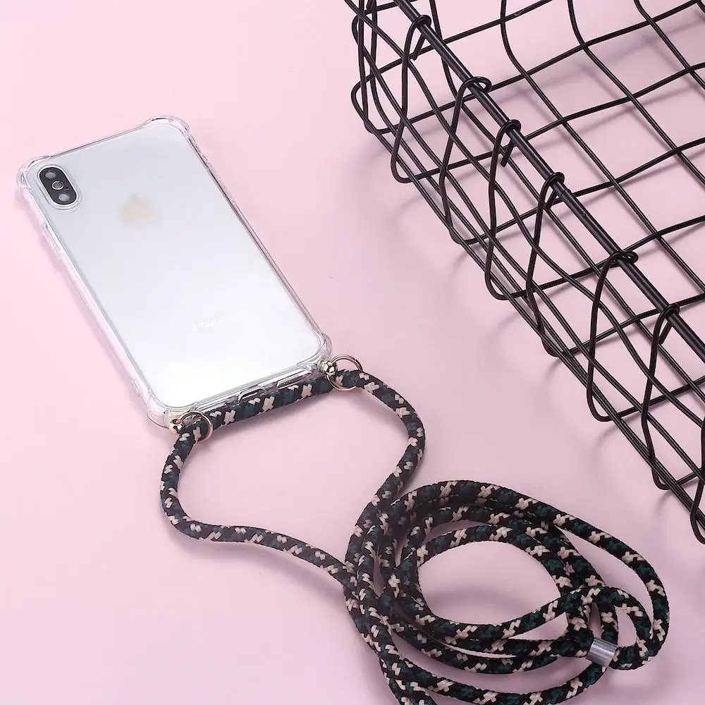 

Strap Cord Chain Phone Tape Necklace Lanyard Mobile Phone Case For Carry to Hang For HUAWEI P Nova Mate P Smart 10 20 30
