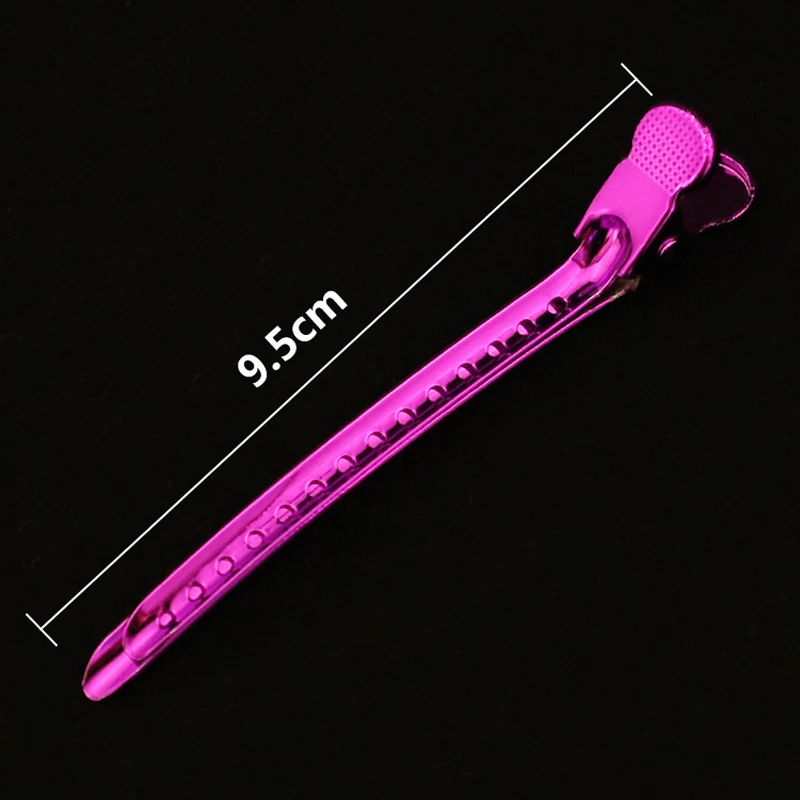 100 шт. Профессиональные Парикмахерские ножницы утиный клюв клип Цвет Сталь