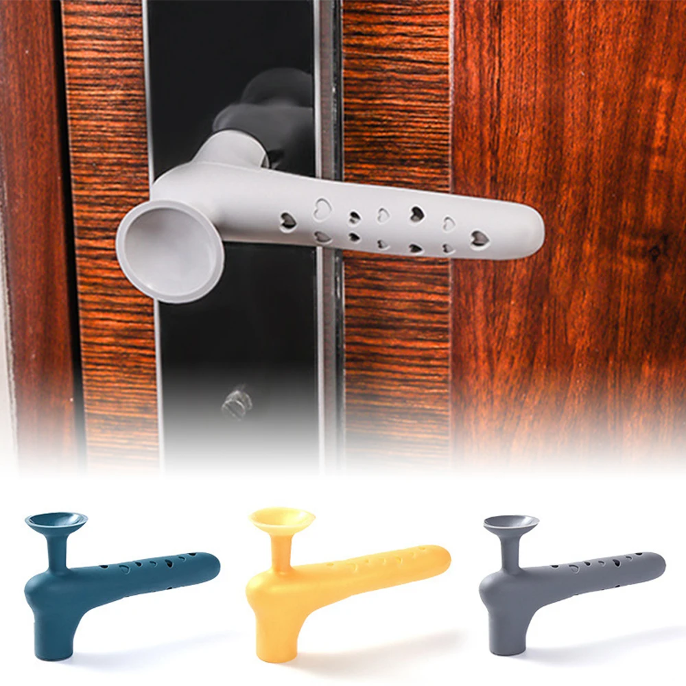 Силиконовая дверная ручка с защитой от столкновений чехол для ручки без